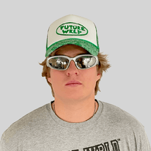 Load image into Gallery viewer, Jaded Green Bandana Print Trucker Hat
